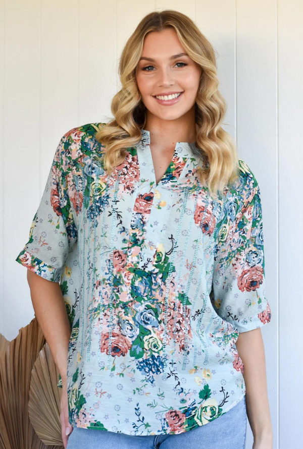 Charli Blouse - Blue