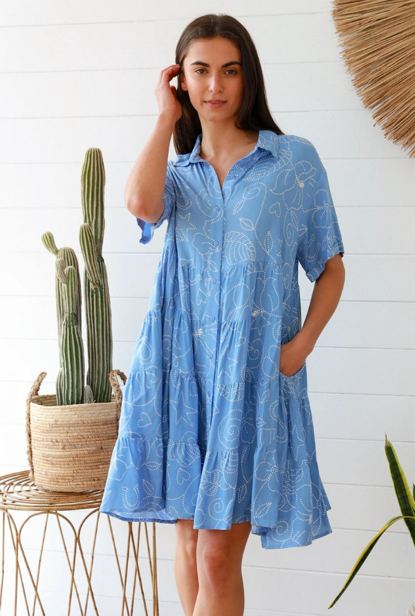 Trinni Dress - Blue