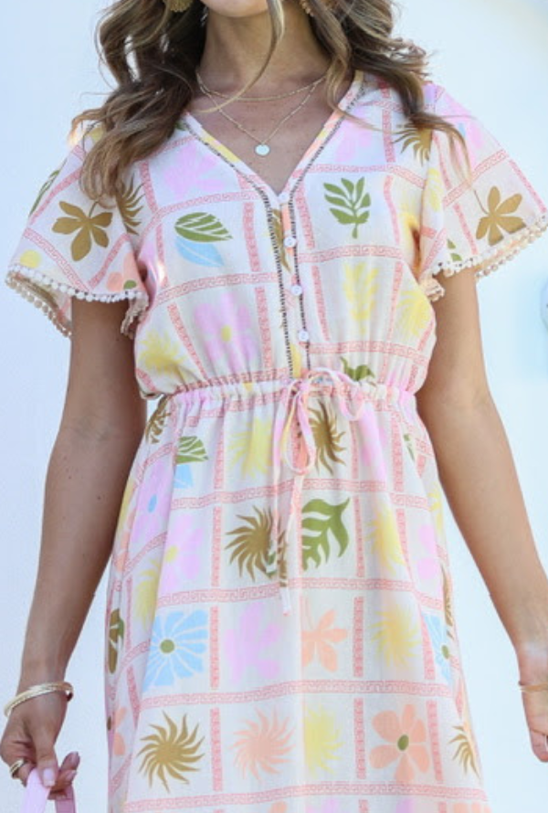 Tala Island Dress - Pink