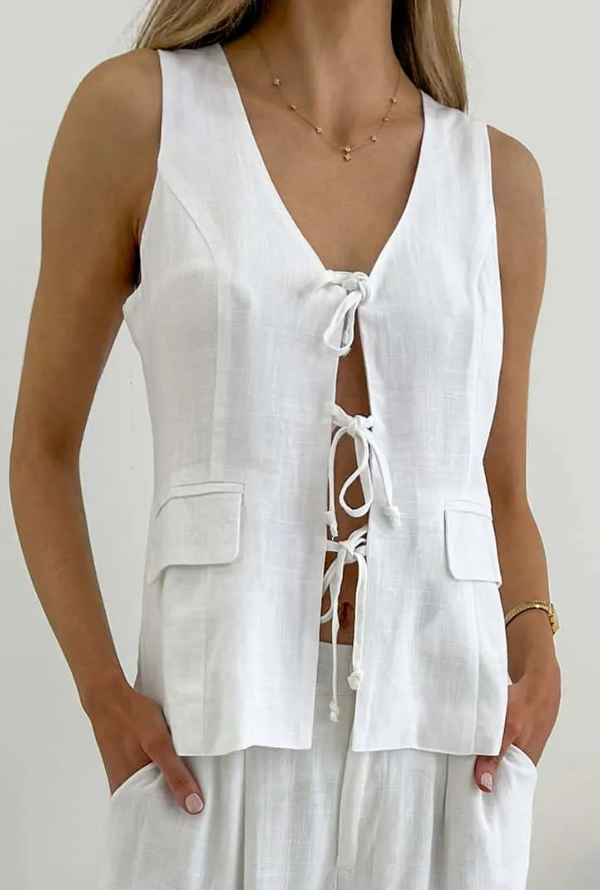 Ollie Vest - White