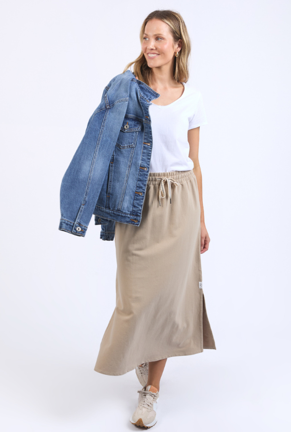 Elm Travel Skirt - Latte