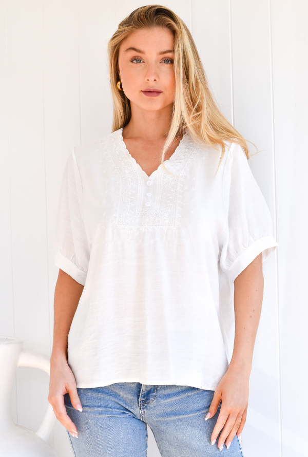 Grace Top - White