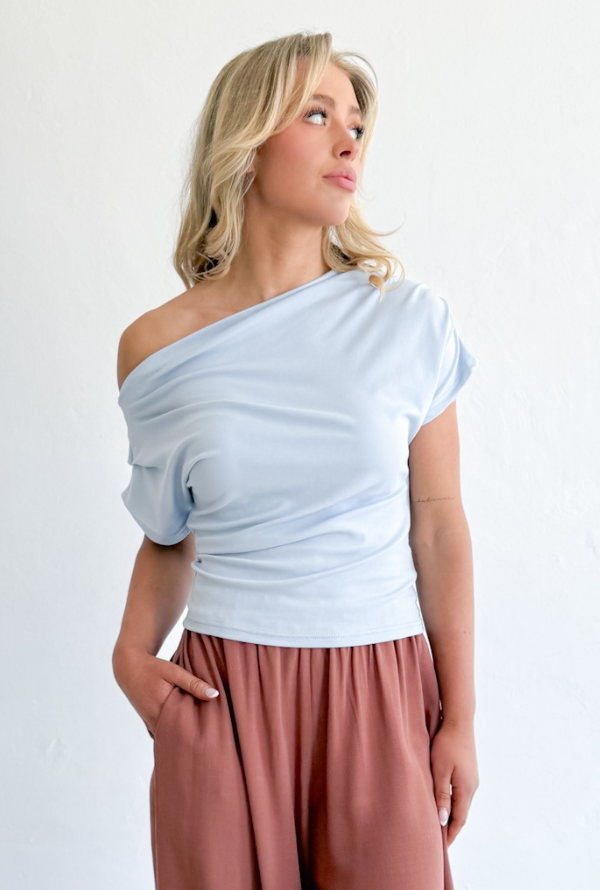 Opal Top - Powder Blue
