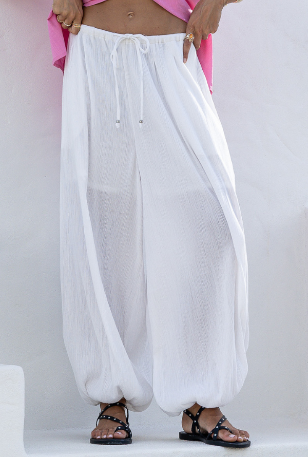 Havana Harem Pants - White