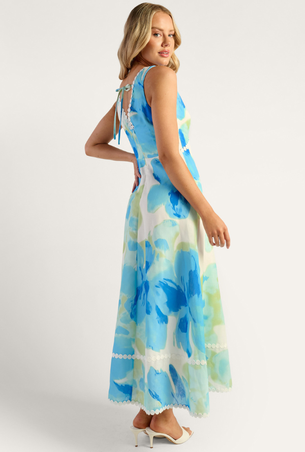 Calla Midi - Green/Blue