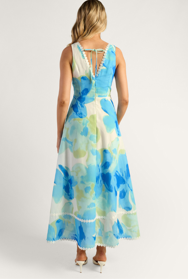 Calla Midi - Green/Blue