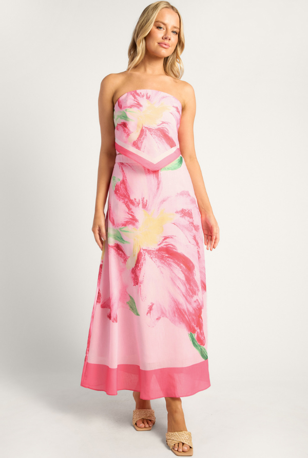 Aster Maxi Skirt - Pink