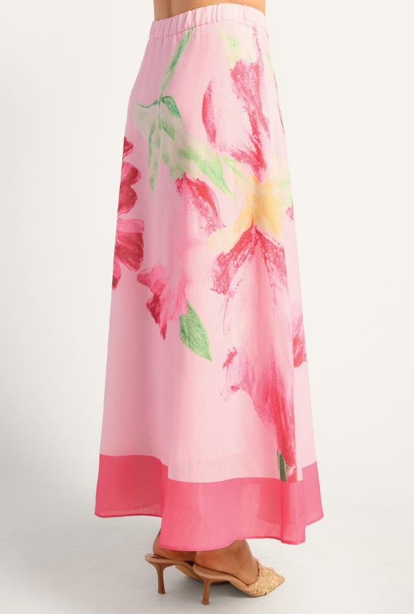 Aster Maxi Skirt - Pink