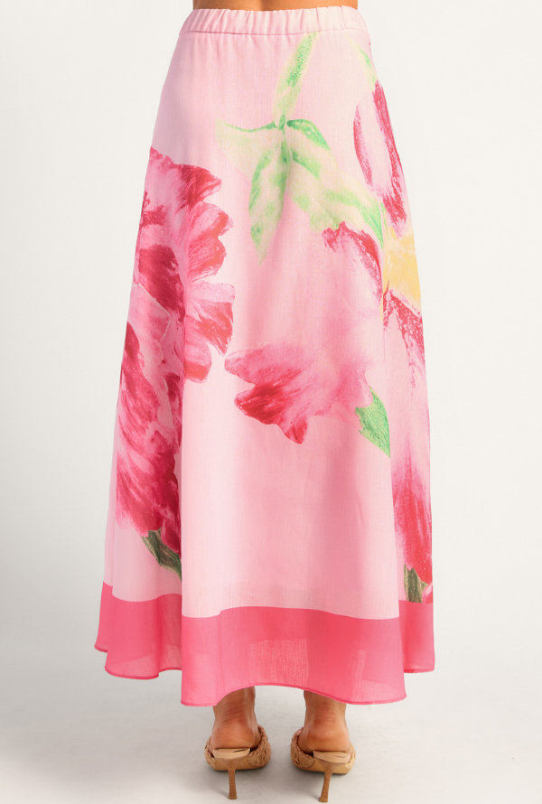 Aster Maxi Skirt - Pink