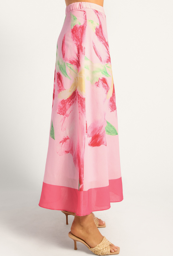 Aster Maxi Skirt - Pink