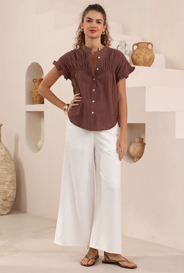 Laura Blouse - Chocolate