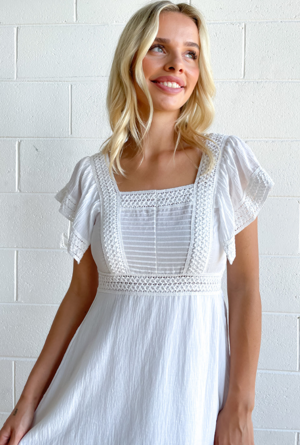 Beth Dress - White