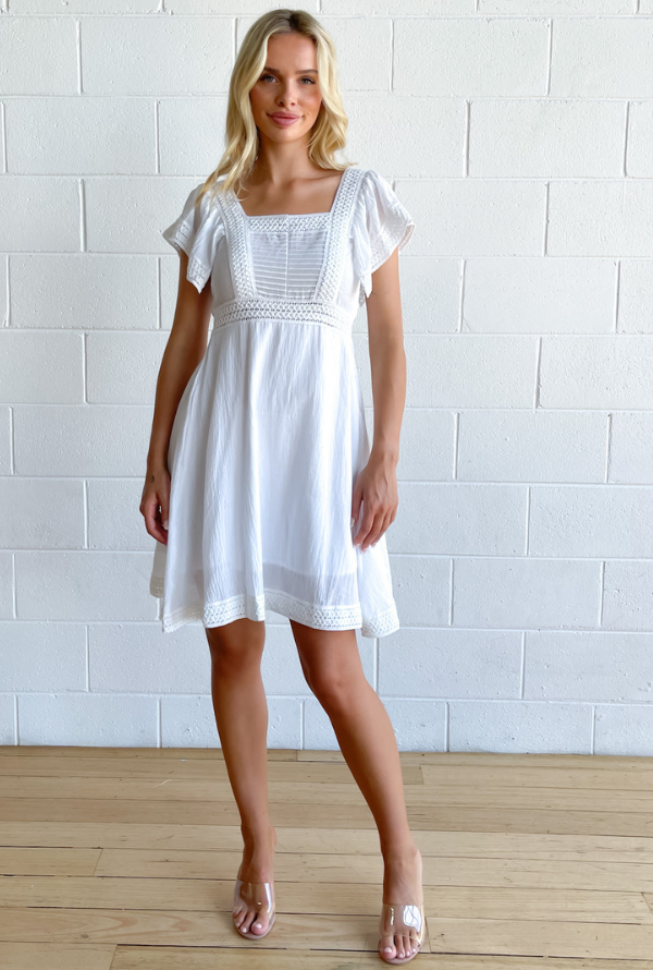 Beth Dress - White