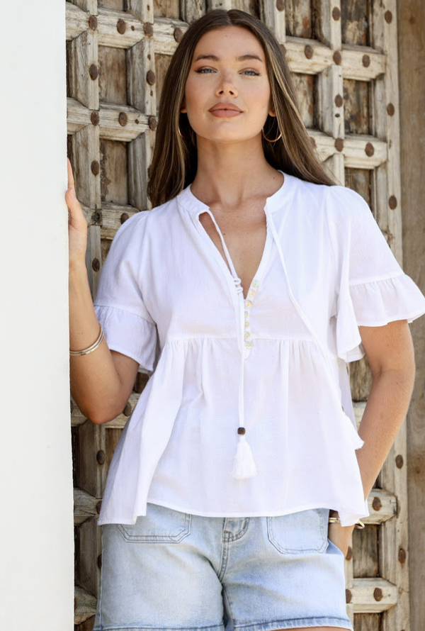 May Blouse - White