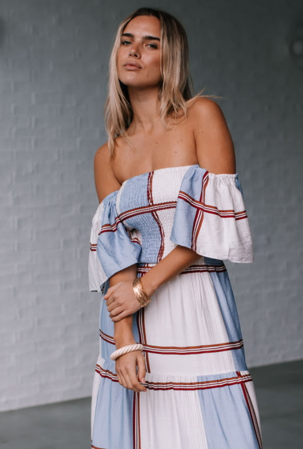 Ambre Maxi - Nat/Blue/Choc