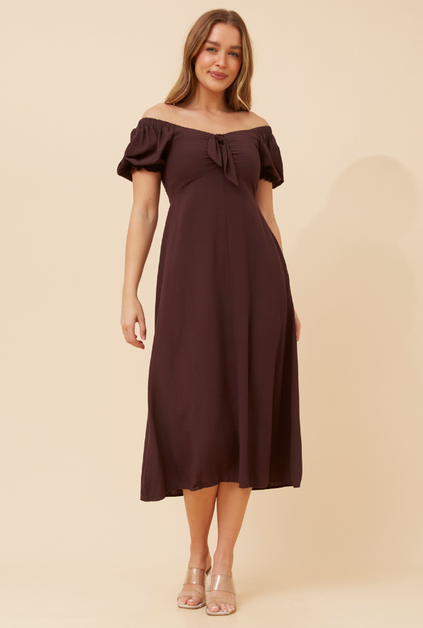 Nevaeh Dress - Chocolate