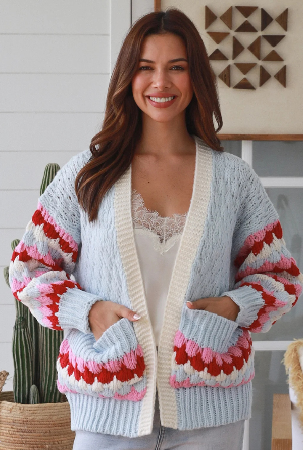 Charlotte Cardigan - Powder Blue