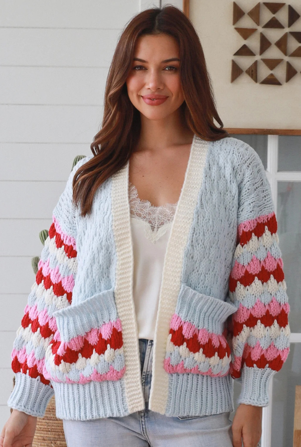 Charlotte Cardigan - Powder Blue