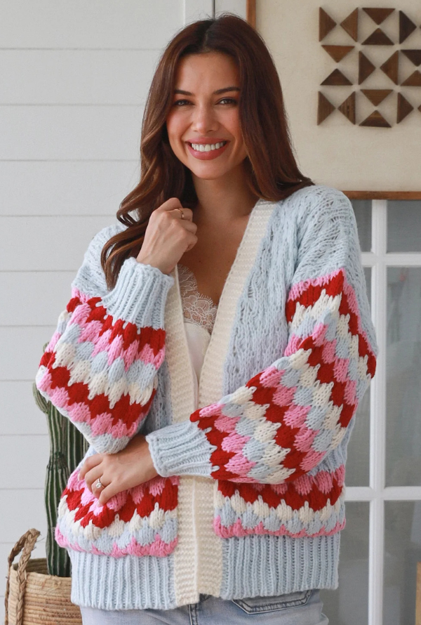 Charlotte Cardigan - Powder Blue