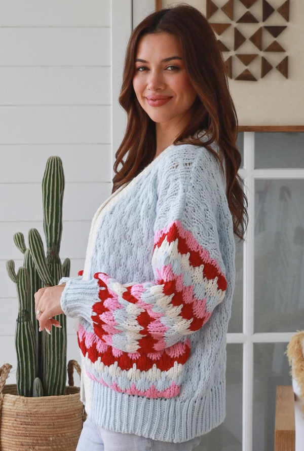 Charlotte Cardigan - Powder Blue