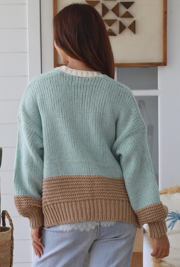 Charlotte Cardigan - Soft Teal