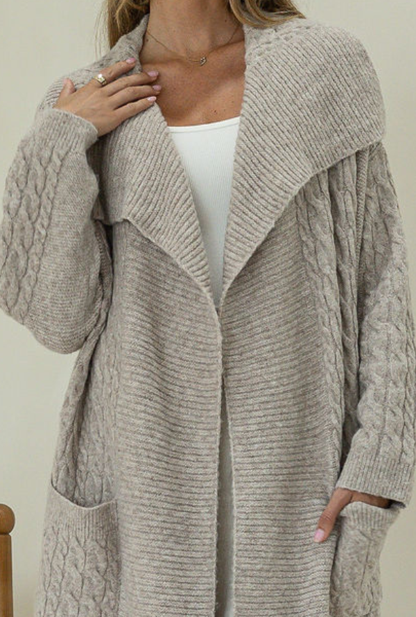 Copenhagen Coatigan - Taupe