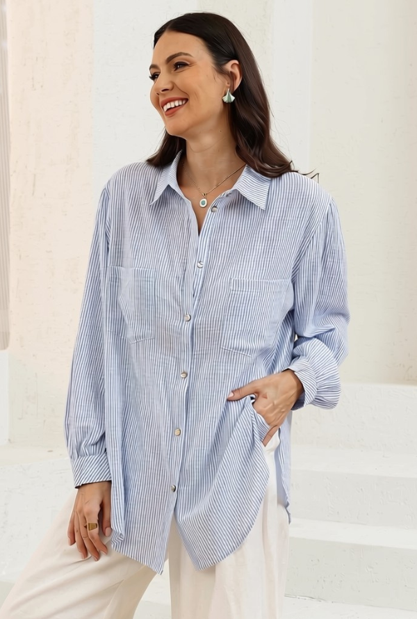 Riviera Shirt - Powder Blue