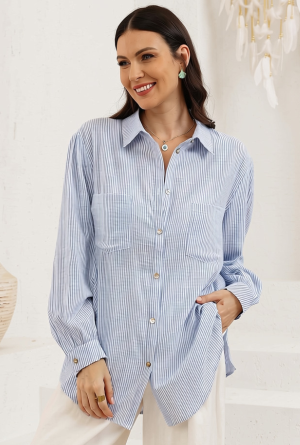 Riviera Shirt - Powder Blue