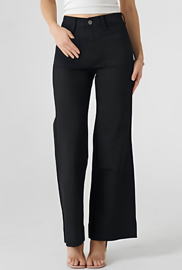 Ruby Wide Leg Jeans - Black