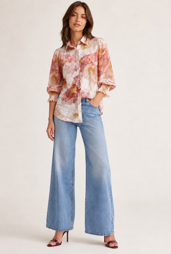 Peony Blouse - Blush