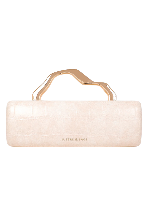 Maison Croc Clutch - Warm Ivory