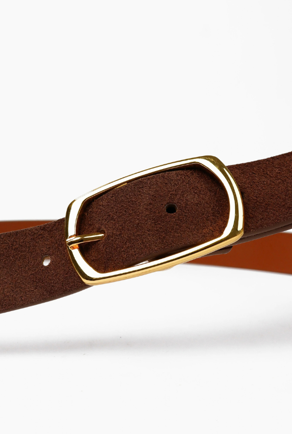 Massina Suede Belt - Mocha