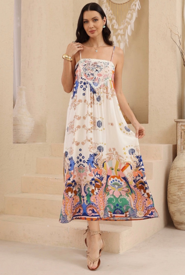Twyla Lace Midi - Blush