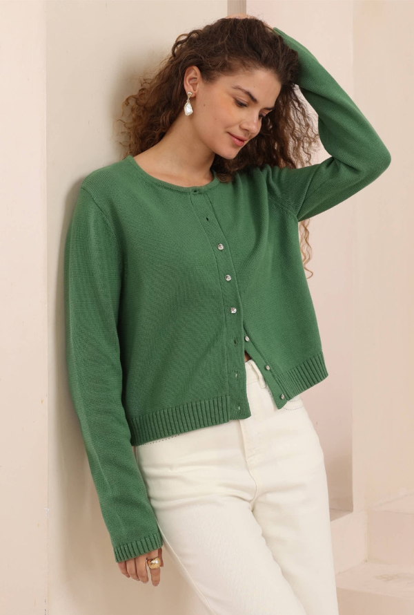 Carrie Cardigan - Green