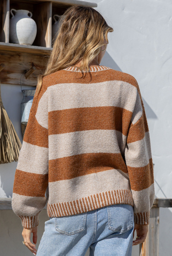 Maci Cardigan - Warm Beige / Tan