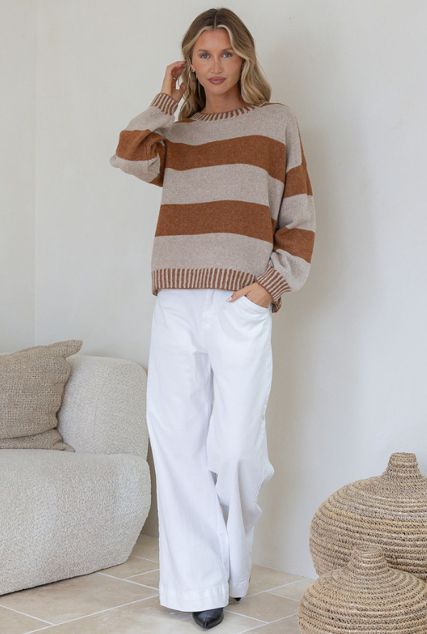 Maci Knit - Warm Beige / Tan