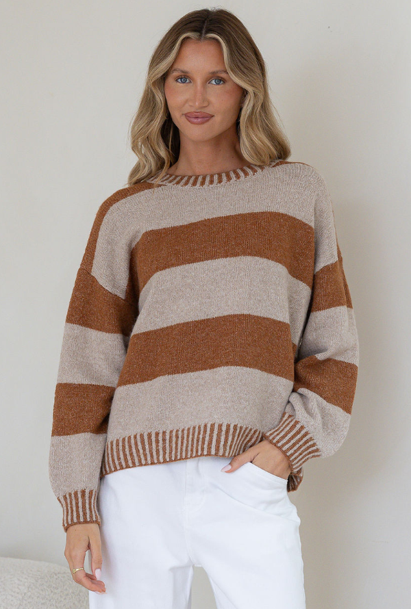 Maci Knit - Warm Beige / Tan