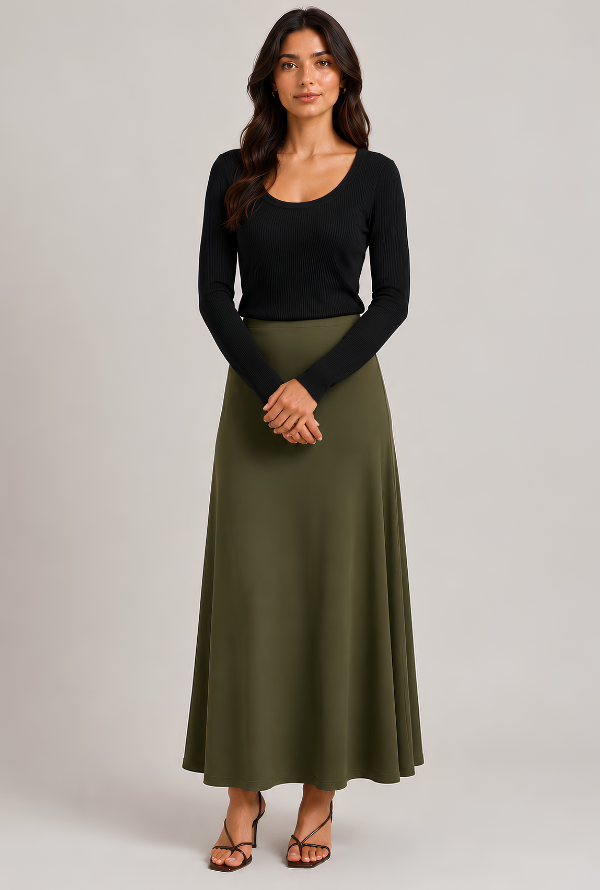 Athena Skirt - Khaki
