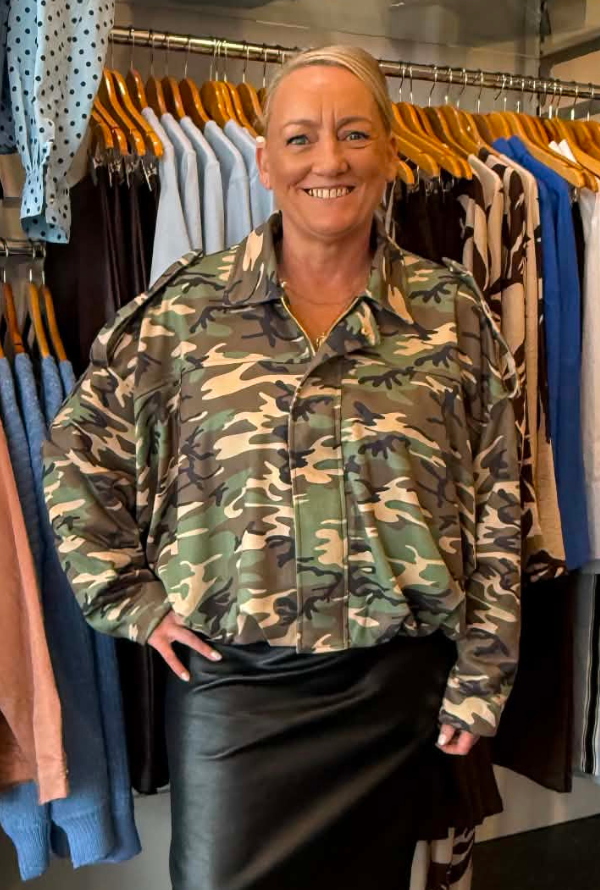 Molly Faux Suede Jacket - Camo